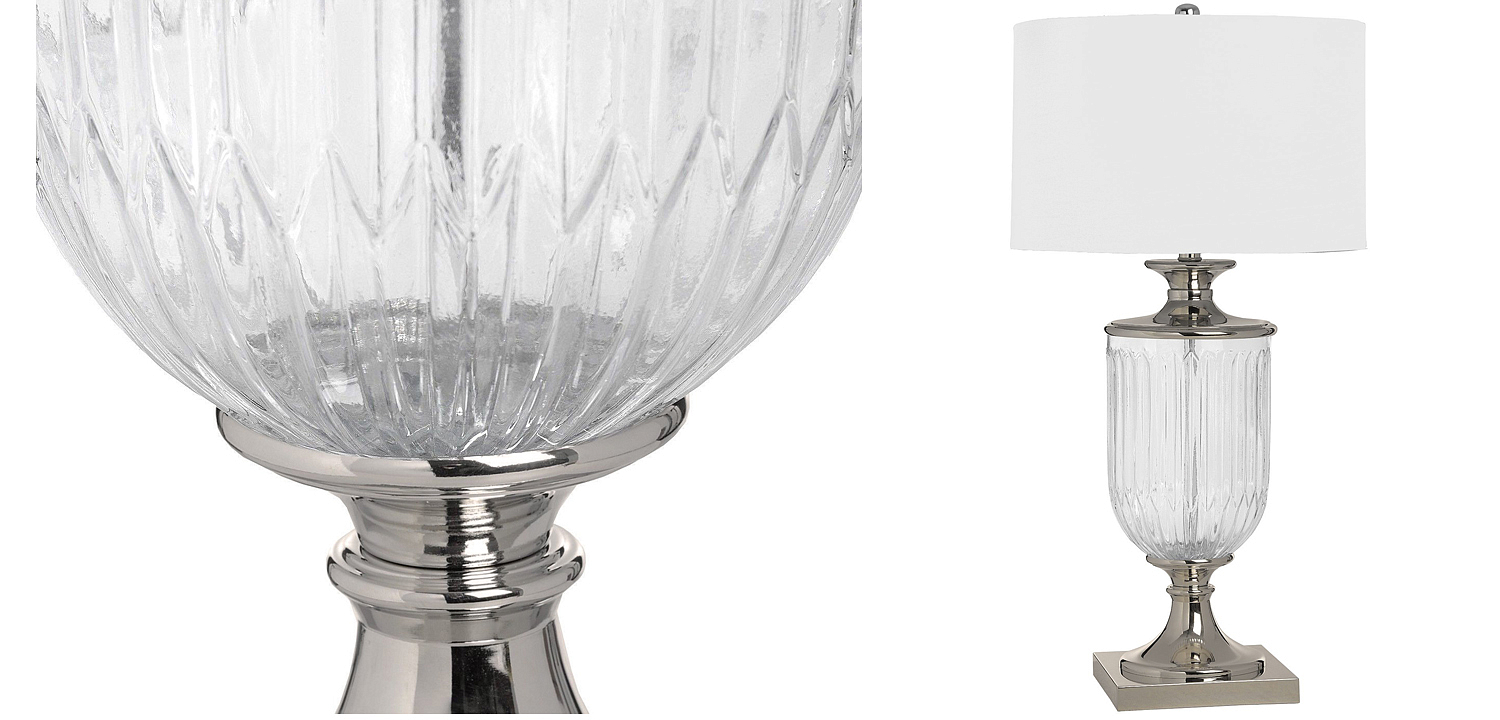 Настольная лампа Eduarda Glass Bowl Table lamp Настольная лампа Eduarda Glass Bowl Table lamp - Loft-Concept в Липецке