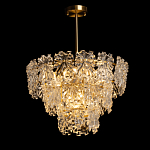 Люстра многоярусная с объемными прозрачными цветами Hanging Flowers варинант исполнения - 3 | Loft Concept в Липецке