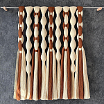Дизайнерский Декор на стену с кисточками из хлопковых нитей wall panel Thread brushes варинант исполнения - 1 | Loft Concept в Липецке