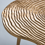 Металлический кофейный столик Puddle Gold варинант исполнения - 3 | Loft Concept в Липецке