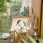 Подсвечник с двумя попугаями из фарфора на бронзовой ветке Eden Garden варинант исполнения - 6 | Loft Concept в Липецке