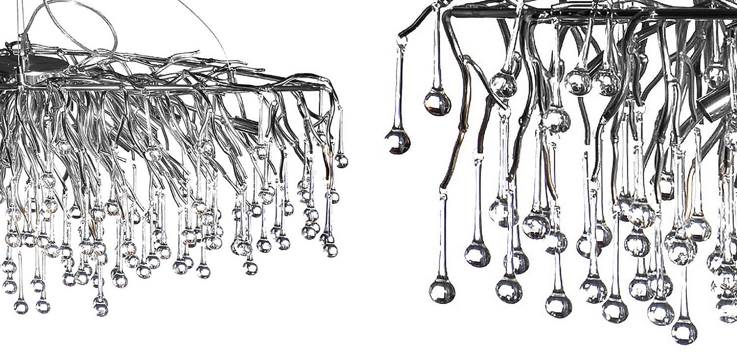 Люстра Droplet Chrome Chandelier Люстра Droplet Chrome Chandelier - Loft-Concept в Липецке