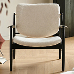 Кресло с каркасом и ножками из древесины и мягкими сиденьем и спинкой Venice варинант исполнения - 7 | Loft Concept в Липецке