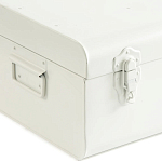 Металлический сундук Metal Chest White варинант исполнения - 3 | Loft Concept в Липецке