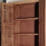 Этнический шкаф с орнаментом резьба из дерева Indian Antique Furniture варинант исполнения - 2 | Loft Concept в Липецке