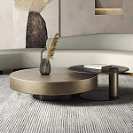 Комплект их 2-х круглых дизайнерских журнальных столов Difelap варинант исполнения - 1 | Loft Concept в Липецке
