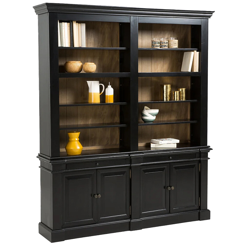 Витрина из массива сосны Sterling Showcase Black Черный Древесина Витрина из массива сосны Sterling Showcase Black Черный Древесина в Липецке | Loft Concept