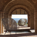 Дизайнерское уличное кресло с веревочной спинкой PETALO Armchair варинант исполнения - 10 | Loft Concept в Липецке