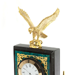 Настольный письменный набор из змеевика тёмно-зелёного цвета с декором в виде орла Successful Leader варинант исполнения - 3 | Loft Concept в Липецке