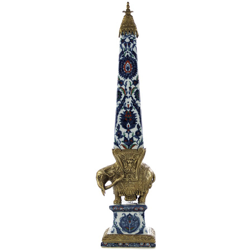 Статуэтка Painted Obelisk Elephant Мульти Бронза Статуэтка Painted Obelisk Elephant Мульти Бронза в Липецке | Loft Concept