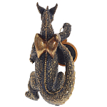 Часы в виде дракона Gold Black Dragon with Clock варинант исполнения - 2 | Loft Concept в Липецке