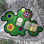 Дизайнерский ковер с цветами Poltronova Tappeto Prato Rug варинант исполнения - 7 | Loft Concept в Липецке