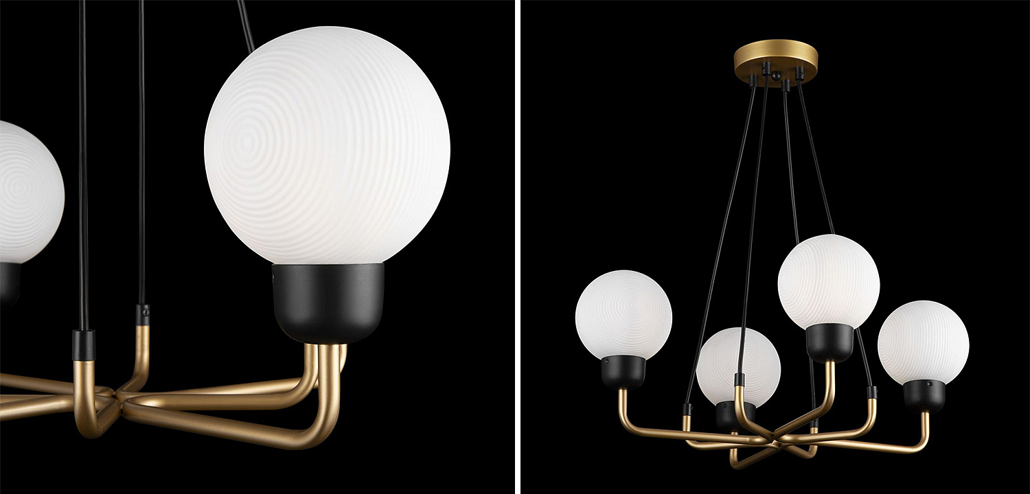 Люстра Andresa Chandelier 4 Balls Люстра Andresa Chandelier 4 Balls - Loft-Concept в Липецке