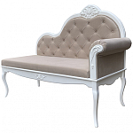Рекомье со спинкой в стиле прованс Montmartre Provence Ottoman варинант исполнения - 3 | Loft Concept в Липецке
