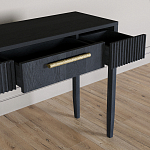 Элегантная Консоль Primo с выдвижным ящиком Черный дуб варинант исполнения - 5 | Loft Concept в Липецке