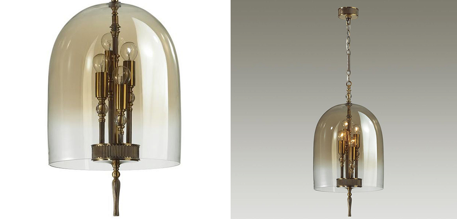 Подвесной светильник Glass Dome Bronze 32 Подвесной светильник Glass Dome Bronze 32 - Loft-Concept в Липецке
