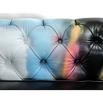 Диван в Лофт Честерфильд граффити из винтажной кожи GRAFFITI PARA Chesterfield варинант исполнения - 5 | Loft Concept в Липецке