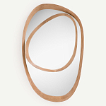 Ассиметричное зеркало в дубовой раме Infinity Symbol варинант исполнения - 1 | Loft Concept в Липецке