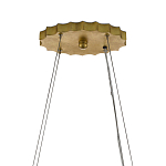 Люстра овальная в сочетании черного и золотого цвета Mesh Lighting варинант исполнения - 5 | Loft Concept в Липецке