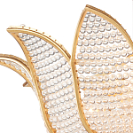 Люстра в форме тюльпана с лепестками из прозрачных стеклянных бусин Hanging Flowers варинант исполнения - 1 | Loft Concept в Липецке