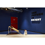 Дизайнерское кресло на металлическом каркасе с подставкой для ног Poltronova Mies Armchair варинант исполнения - 11 | Loft Concept в Липецке