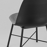 Стул из прочного пластика на металлическом основании Anora Black варинант исполнения - 6 | Loft Concept в Липецке