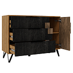 Комод с 3-мя ящиками и дверцей Stone Effect варинант исполнения - 3 | Loft Concept в Липецке