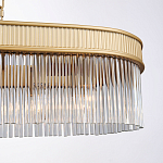 Люстра подвесная овальная со стеклянными трубками Длина 100 см Nembus варинант исполнения - 3 | Loft Concept в Липецке