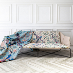 Трехместный диван на металлическом каркасе с цветочным принтом в стиле шинуазри Chinoiserie Birds on a Tree Sofa варинант исполнения - 3 | Loft Concept в Липецке