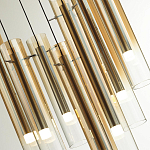 Люстра каскадная с 7-ю цилиндрическими плафонами из стекла Luminous Cylinders варинант исполнения - 5 | Loft Concept в Липецке