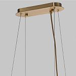 Люстра подвесная с овальными подвесками из стекла дымчатого цвета Harlow Crystal Round варинант исполнения - 6 | Loft Concept в Липецке