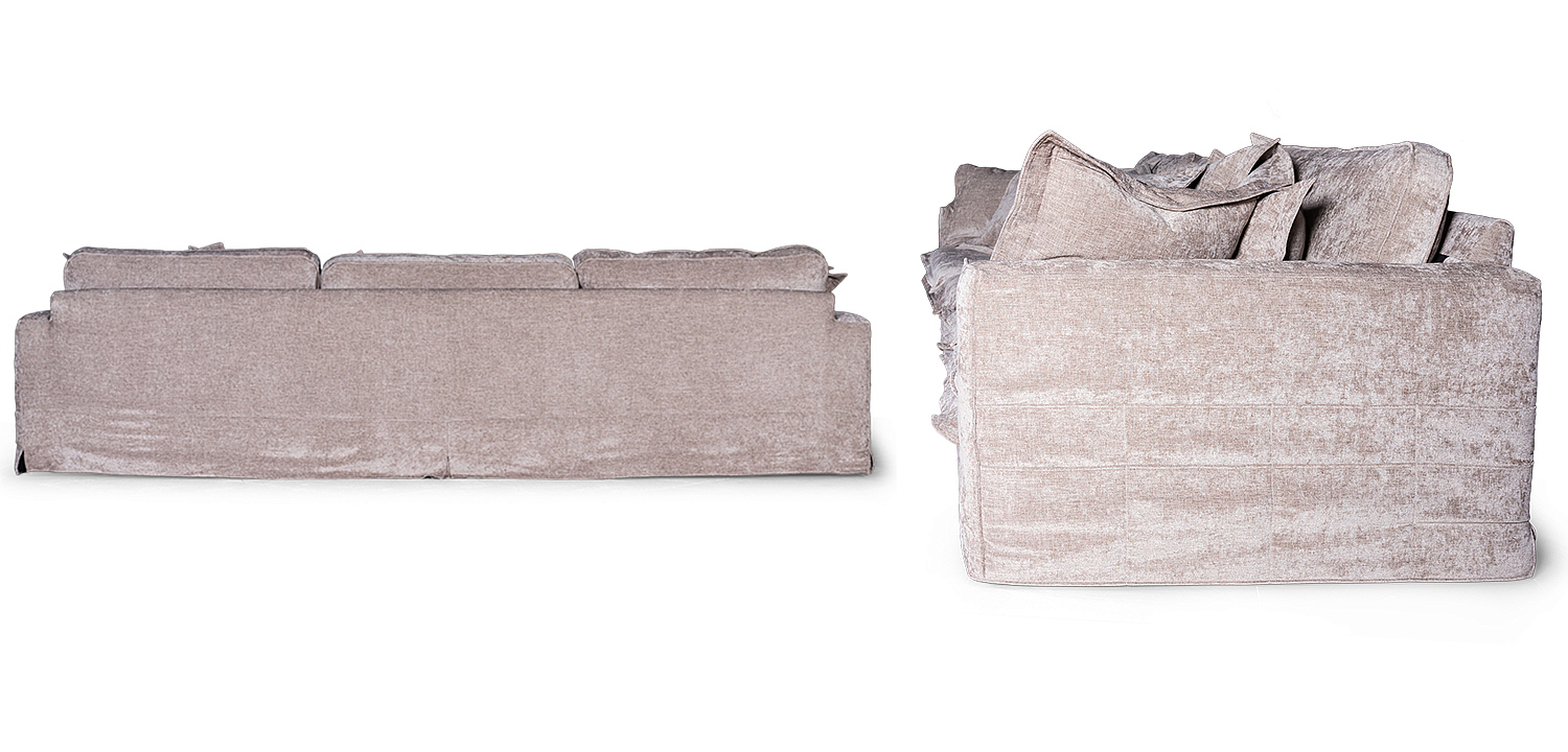Диван Evelyn Gray Velour Sofa Диван Evelyn Gray Velour Sofa - Loft-Concept в Липецке