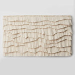 Светло-Бежевое Панно из нитей White Landscape Wall Hanging варинант исполнения - 4 | Loft Concept в Липецке