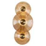 Бра со стеклянными плафонами янтарного цвета в форме дисков Savio Glass Disc варинант исполнения - 1 | Loft Concept в Липецке