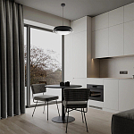 Подвесной светильник круглый черного цвета из металла  Vita Cuna варинант исполнения - 7 | Loft Concept в Липецке