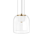 Подвесной светильник с цилиндрическим прозрачным стеклянным плафоном Grada Light варинант исполнения - 1 | Loft Concept в Липецке