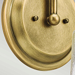 Бра с прозрачным стеклянным абажуром в форме цилиндра Kichler варинант исполнения - 10 | Loft Concept в Липецке