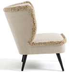 Кресло с декором бахрома Linen Fringe Chair Beige варинант исполнения - 3 | Loft Concept в Липецке