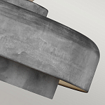 Подвесной светильник с массивным круглым стальным плафоном серого цвета в индустриальном стиле на цепи Feiss варинант исполнения - 7 | Loft Concept в Липецке