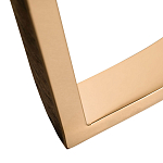 Консоль с белая овальная с мраморной столешницей Thoroughbass  варинант исполнения - 3 | Loft Concept в Липецке