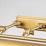 Светильник для картин цвета состаренная латунь с широким плафоном на прямоугольном основании Elstead Lighting варинант исполнения - 3 | Loft Concept в Липецке