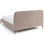 Кровать с обивкой велюр Hazel Velour Beige Bed варинант исполнения - 4 | Loft Concept в Липецке