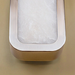 Бра в металлическом корпусе с рассеивателем из бежевого алебастра Cryptocrystalline Stone варинант исполнения - 4 | Loft Concept в Липецке