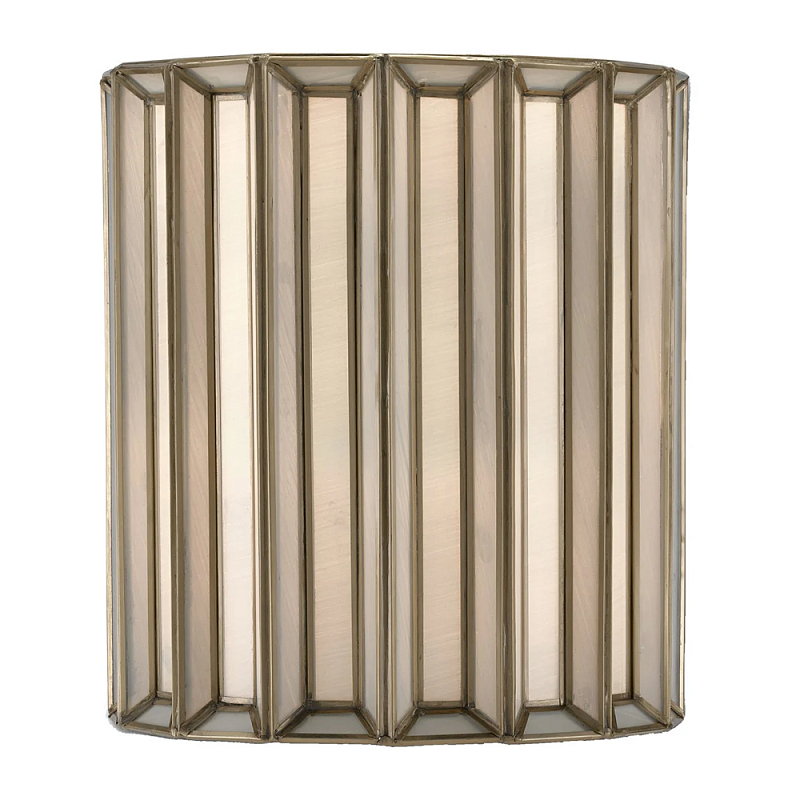 Бра настенное с фактурным каркасом Soft Glow Lamps Молочный Латунь в Липецке | Loft Concept 