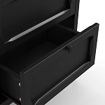 Комод узкий с 5-ю ящиками черный Silva Black Chest of Drawers варинант исполнения - 4 | Loft Concept в Липецке