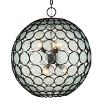 Люстра в форме шара из круглых декоративных элементов Circle of Light варинант исполнения - 1 | Loft Concept в Липецке