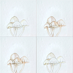 Плитка с узором Поганки варинант исполнения - 1 | Loft Concept в Липецке