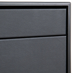 Комод из металла и кожи Guarin Chest of Drawers варинант исполнения - 4 | Loft Concept в Липецке