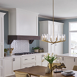 Люстра с 6-ю прозрачными цилиндрическими плафонами Kichler варинант исполнения - 6 | Loft Concept в Липецке