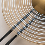 Бра с янтарным стеклянным диском и золотистыми акцентами Savio Glass Disc варинант исполнения - 4 | Loft Concept в Липецке